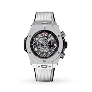 Replica Hublot Big Bang Men Automatic White Rubber Watch 441.HX.1170.RX