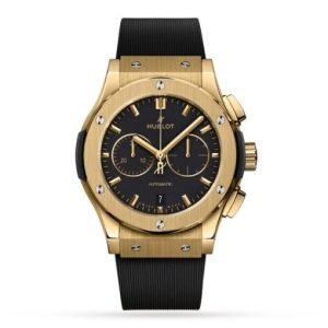 Replica Hublot Classic Fusion Men Automatic Black Rubber Watch 541.VX.1130.RX