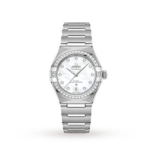 Replica Omega Constellation Women Automatic Mother of Pearl Stainless Steel Watch O13115292055001